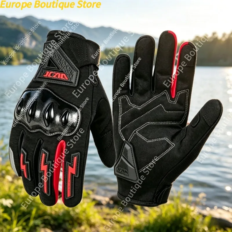 

Anti Fall Wear Resistant Summer Thin Mesh Motorcycle Gloves Men Women Breathable Touch Screen For Motorbike Electric Scooter