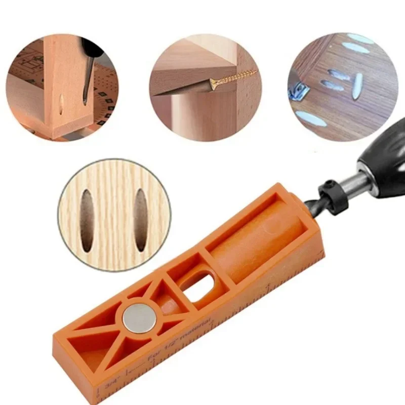 Woodworking Oblique Hole Locator Pocket Hole Angle Drill Guide Hole Punch Locator Set DIY Carpentry Tool