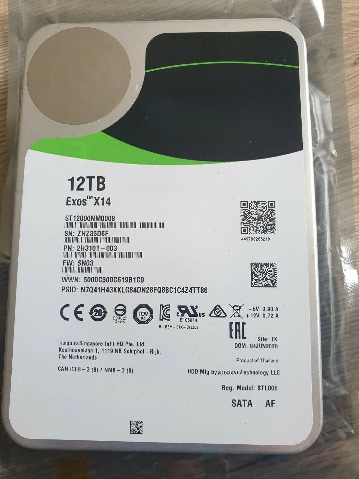 FOR Exos X14  12TB SATA 7200 RPM 3.5