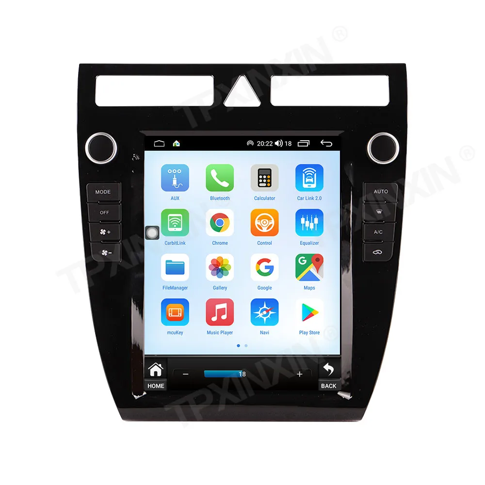 Vertical Radio 2 Din Stereo Screen Recorder Android For Audi A6 1999 2000 2001 2002 2003 GPS  Player Auto Audio Head Unit