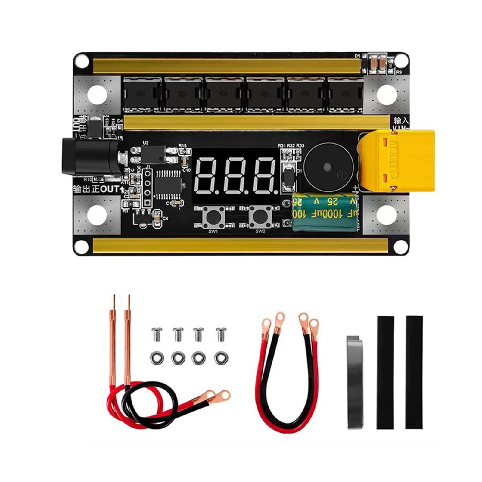 CNC Spot Welder Kit With 99 Gears 8V-24V Voltage High-speed Single-chip Peak Current Up To 2400A