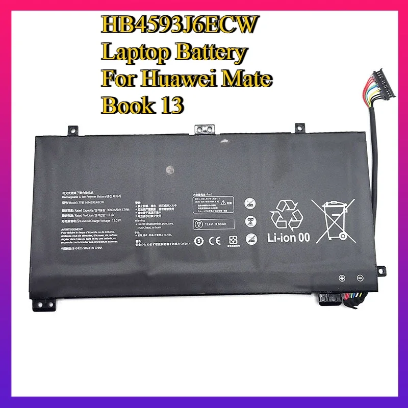 

HB4593J6ECW Laptop Battery For Huawei MateBook 13 2020 WRT-W19 WX9 W29 i7 HN-W19L W19R WRT-W09 W19L Notebook 11.4V 3660mAh