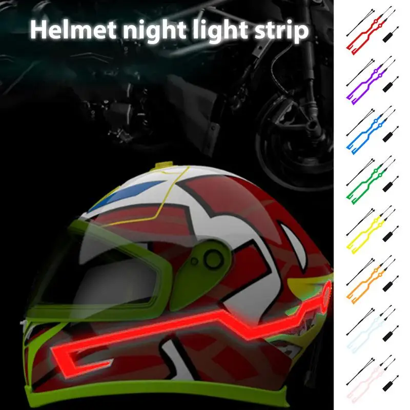 

Motorcycle Helmets Light Strong Adhesive Motorcycle Helmet LED Warning Lights Night Riding Helmet Waterproof Moto Accessories