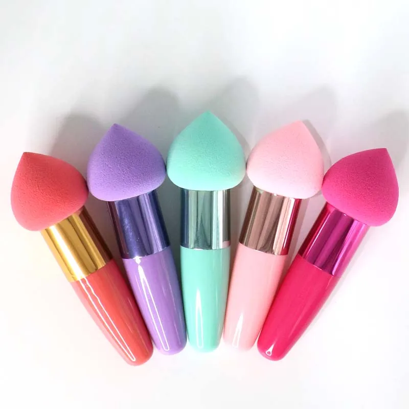 1PC Mushroom Head Makeup Brushes Women Maquillaje Beauty Foundation Sponge Powder Puff with Handle Smooth Shaped Cosmetic Tool