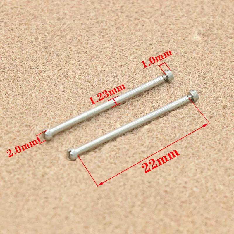 Tungsten Steel Ceramic Steel Watchband Shaft Lug Rod Table Accessories 1.23mm A Word Screw Thread Connection Shaft Table Bolt