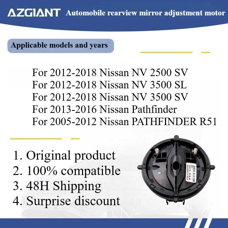

For 2012-2018 Nissan NV 2500 SV/NV 3500 SL/NV 3500 SV Car rearview mirror adjustment motor module 3PIN original replacement