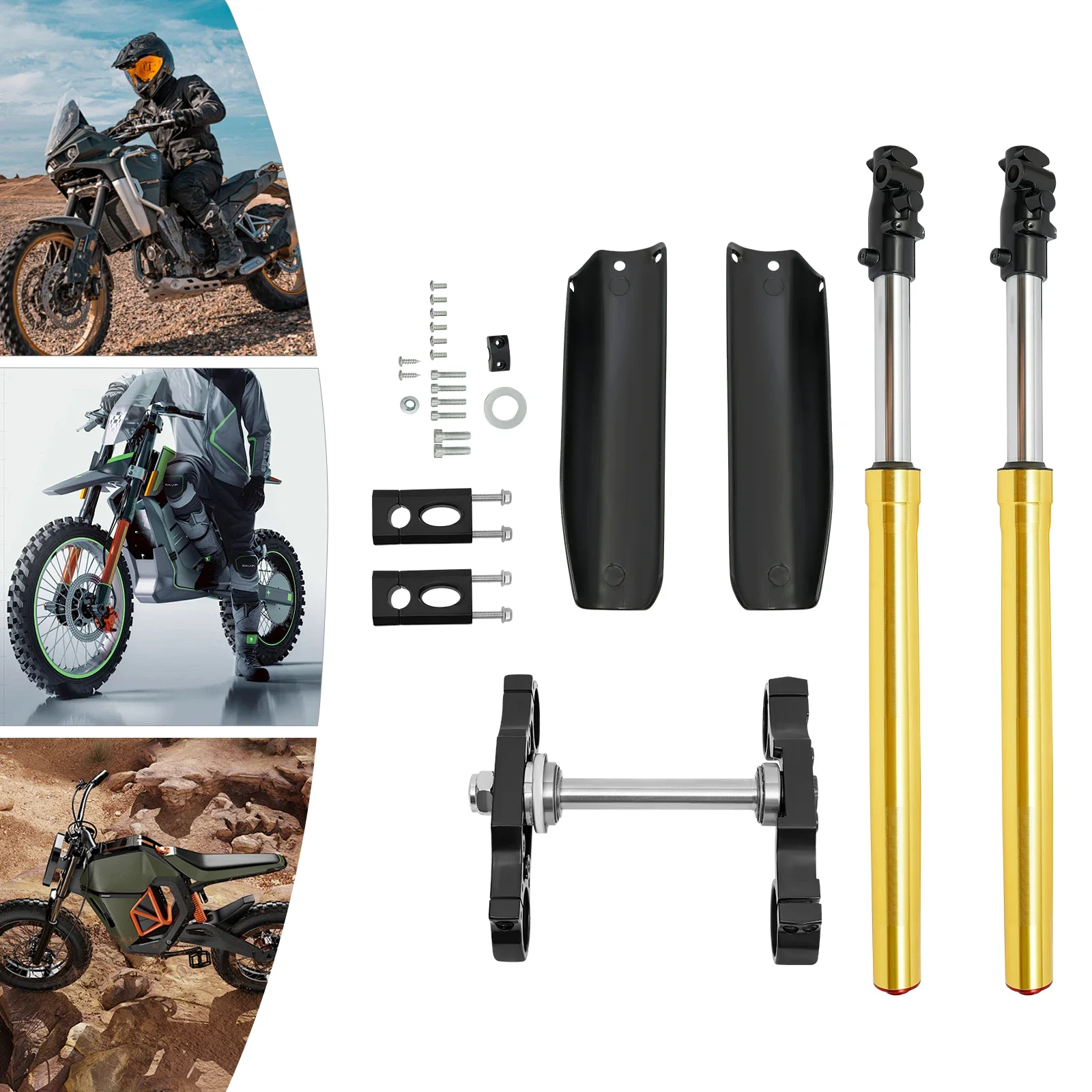 

29" 45/48mm Triple Tree Clamp Complete Front Forks Suspension Shocks Absorber Shock For Dirt Pit Bike KLX110 SSR125