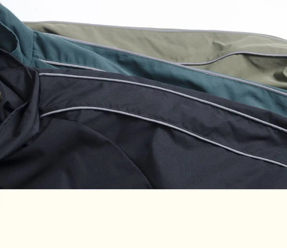 Herrenjacken Herbst Taschen Casual Patchwork Lose Windjacke Gestreift Reißverschluss Stehkragen Wasserdicht Outdoor-Sport Bomberjacke – Detail 14