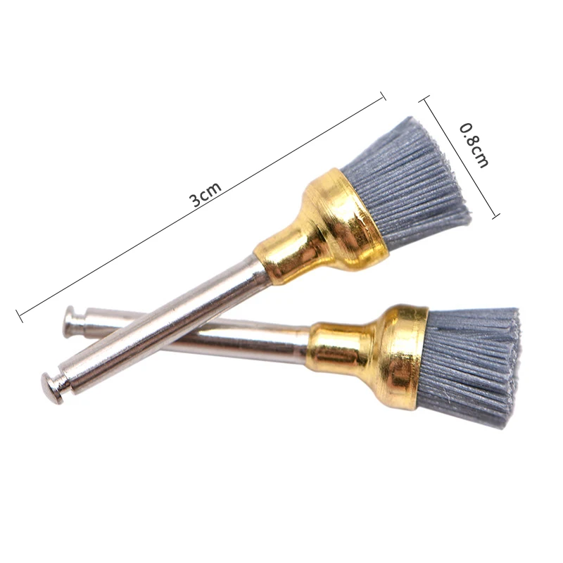 10pcs/pack Dental Silicon Carbide Polishing Brush Teeth Polisher Prophy Brushes for Contra Angle Handpiece Polishing Tool