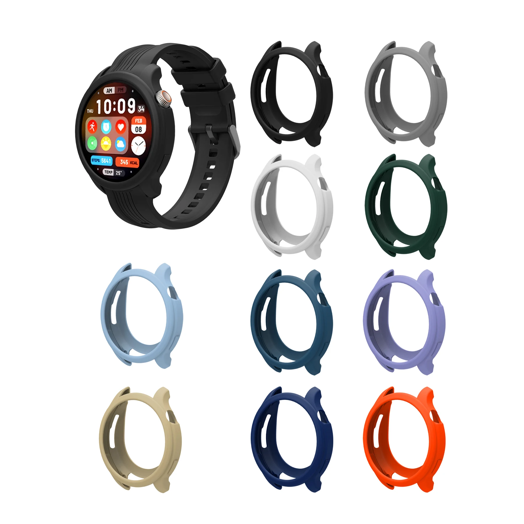 Watch Case For Huami Amazfit Balance Watch Decoration High Quality Soft Silicone Cover Anti Scratch Protective Shell