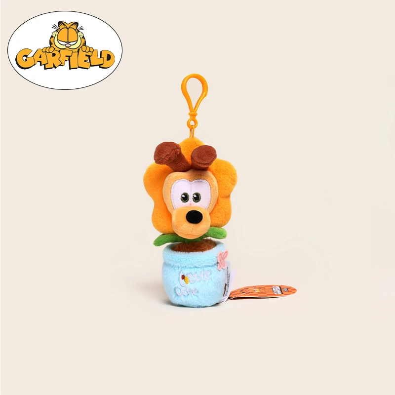Original Garfield Family Plush Keychain Toys kawaii Cat Odie Dog Cartoon Anime Peluche Dolls Pendants for kids Birthday Gifts