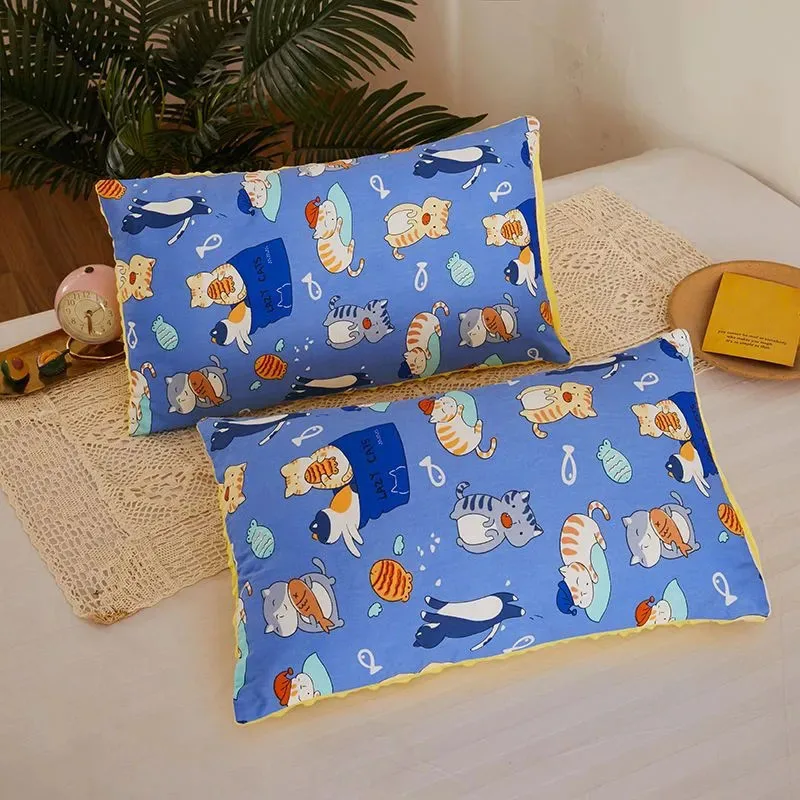 30x50cm Double Sided Children's Pillowcase Student Dormitory Single Pillow Cover Baby Bedding Cartoon Boys Girls Pillowcase