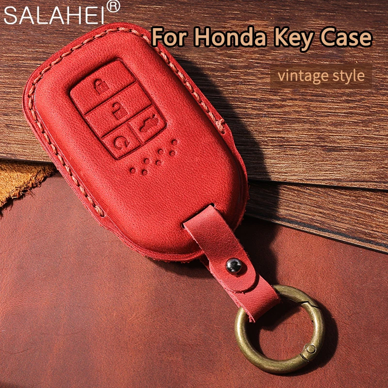 

Car Key Case Fit For Honda Accord Vezel Odyssey Elite Ex EXL Civic Crv Crz Hrv Pilot Ridgeline 2016 2017 2018 Keychain Accessory