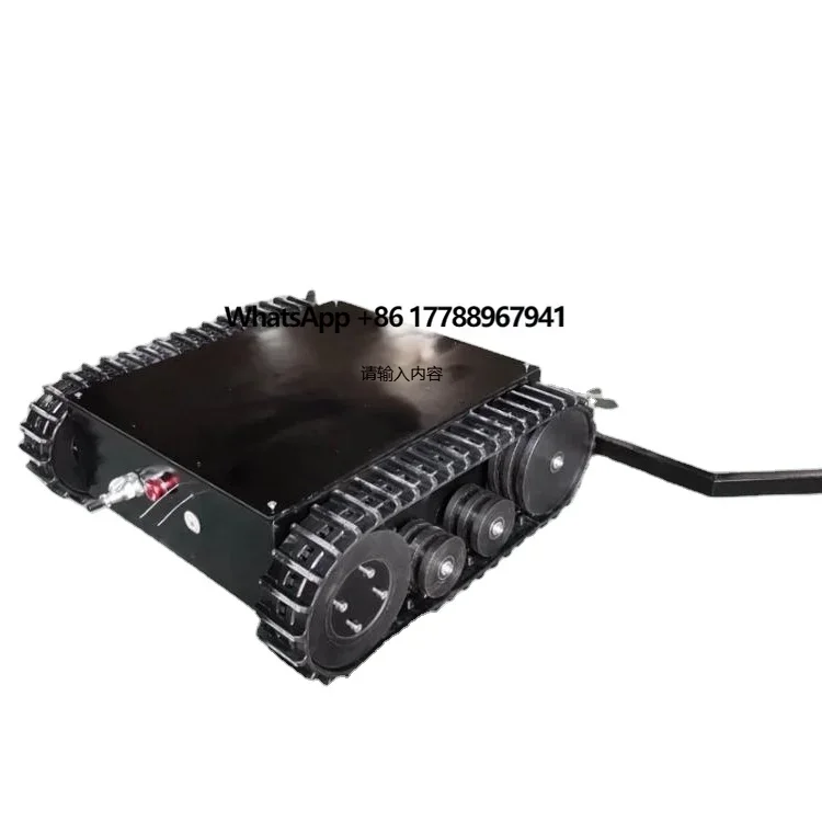 

Small Robot for Ball Picking up Chassis Rubber Track Chassis Undercarriage