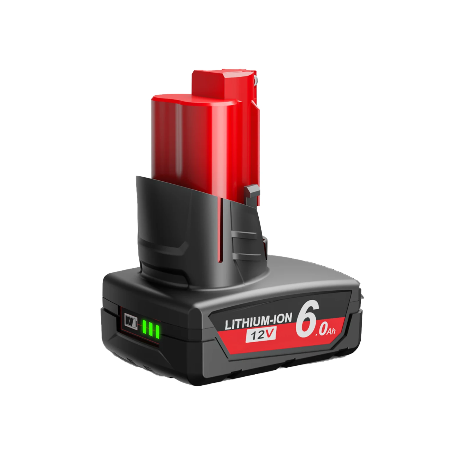 Akumulator 12V 6000mAh M12 z lampą do narzędzi bezprzewodowych Milwaukee M12 XC 48-11-2402 48-11-2411 48-11-2401 MIL-12A-LI — zdjęcie produktu 7