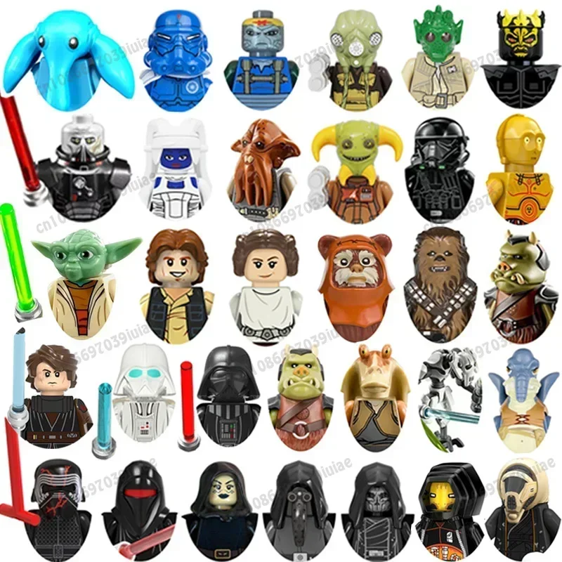 

PG606Star Wars Darth Vader Count Dooku Obi-Wan Han Solo Robot Figure Toy Bricks Assembling Doll Building Blocks Birthday Present