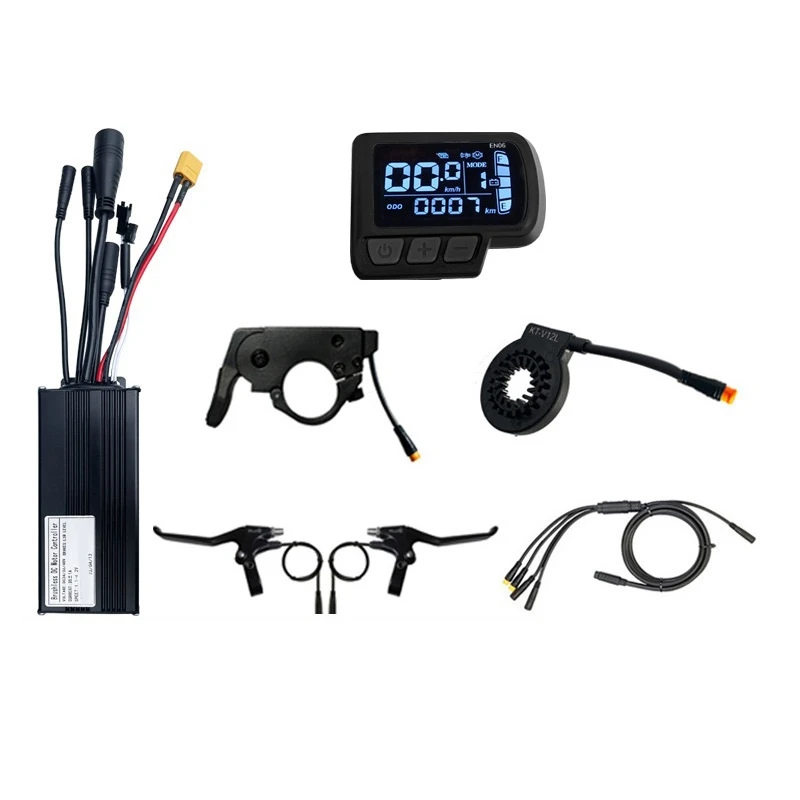 36/48V Bicycle Lithium Battery Modification Replacement Parts 1000W 30A Three-Mode Waterproof Small Kit EN06 LCD Meter