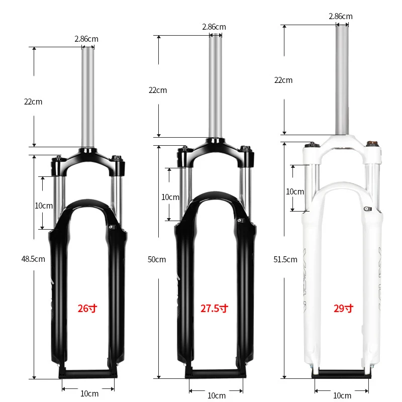 Suntour Front Fork XCM 26/27.5/29in Suspension Lock Shock Stroke 50/65/80/100mm Shoulder Wire Spring Bicycle Disc 