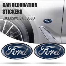 1PC 3D Aluminum Emblem Car Window Body Trunk Sticker car Accessories For Ford focus Mustang Shelby GT350 GT500