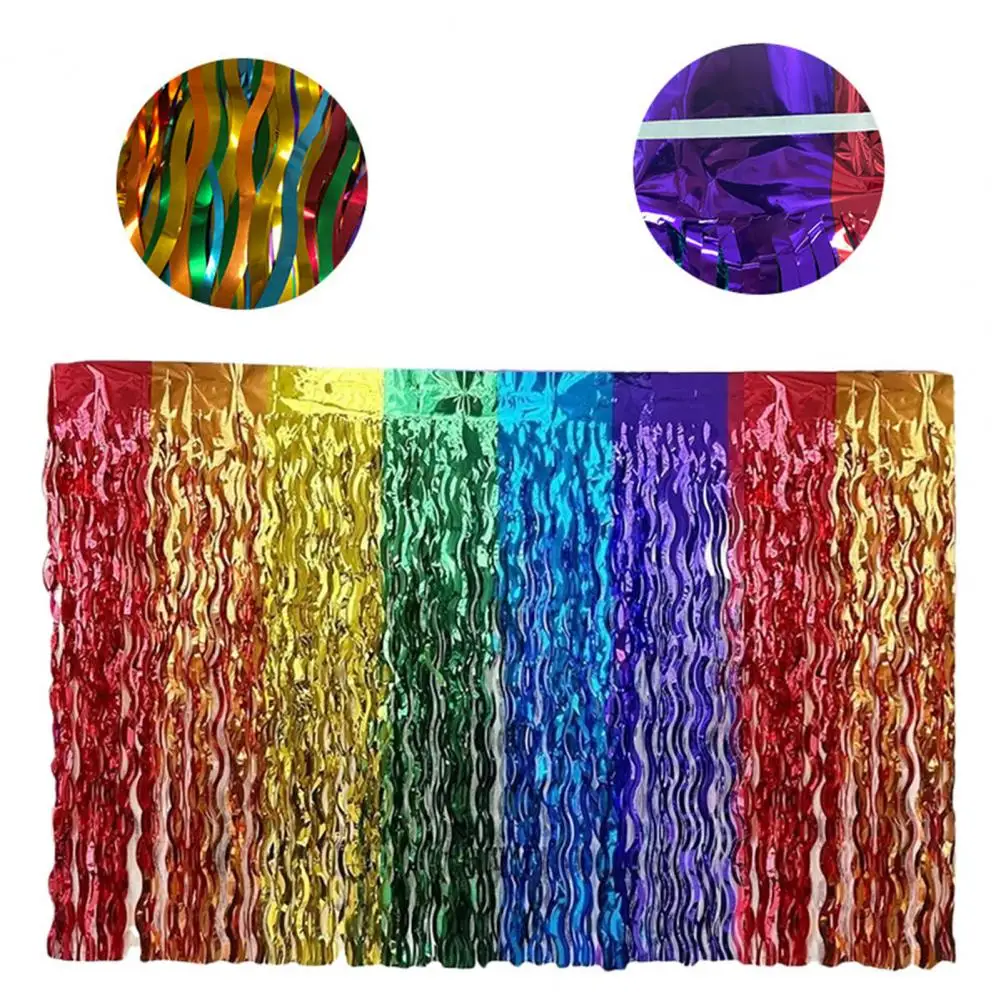 Table Skirt Reusable Tinsel Fringe Table Skirt for Beach Parties Waterproof Decoration for Rectangle Round Tables Birthday