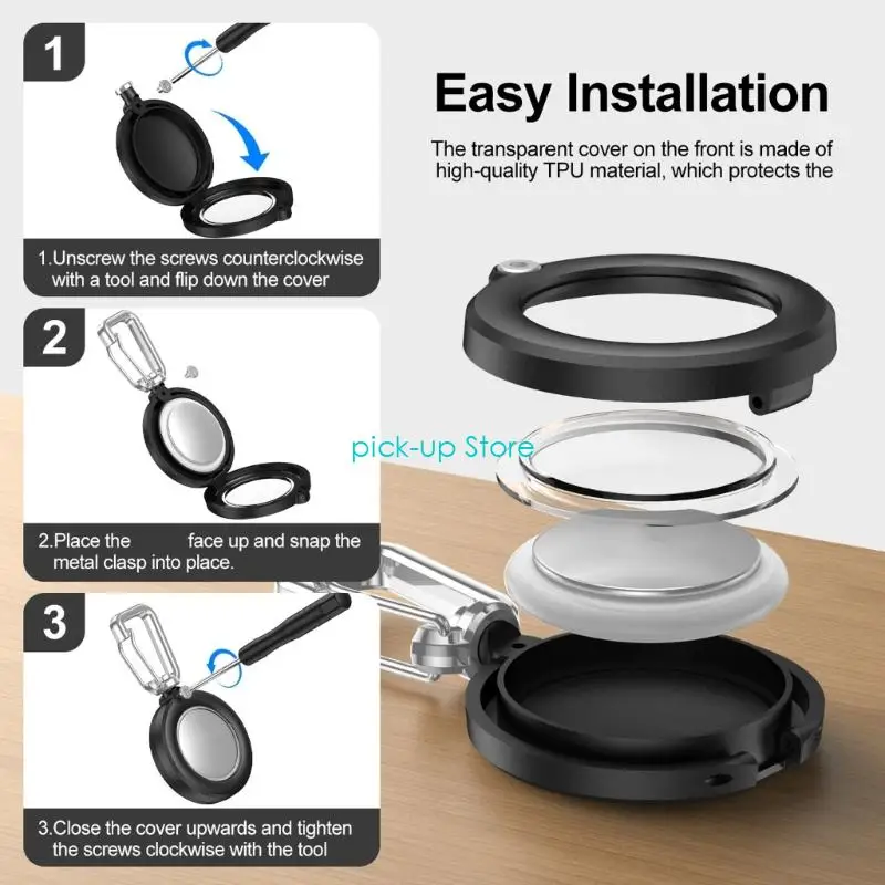 Q5WA Clasp Scratch Proof Full Coverage Shell Clear Protector Case가있는 Q5WA 보호 케이스