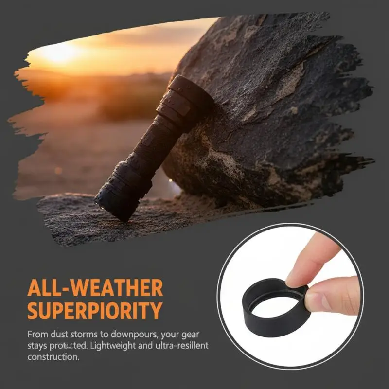 ABS Taktische Taschenlampen-Objektivabdeckung Schutzkappe Stoßfest für SureFire M300 M600 X300 X400 Taktisches Training – Detail 5