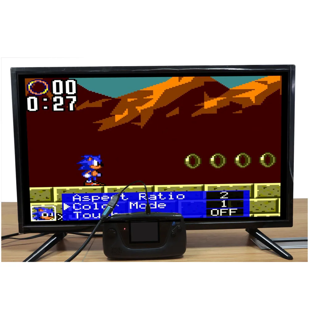 2023 Hight Light 3.5" 640x480 Retro Pixel HD IPS LCD Kit For SEGA Game Gear For SEGA GG With 720P HDMI-Compatible Output