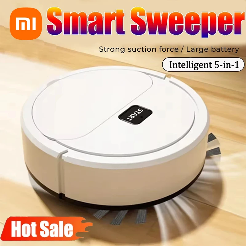 Xiaomi Smart Sweeping Robot Mini Silent Vacuum Cleaner Sweep Mop Brush 5-in-1 Multi-function Cleaning Machine for Home 2025