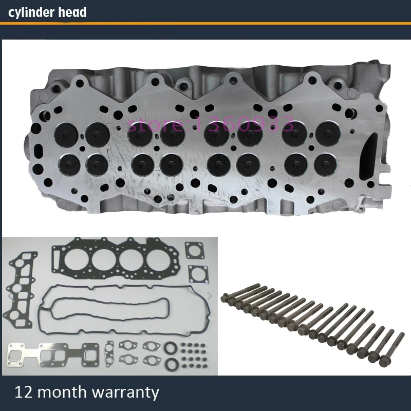 مجموعة رأس الأسطوانة الكاملة WE WL لسيارة Ford Ranger Everest Mazda التقاط BT50 2.5 TDI DOHC 16V 2006- مع مسمار حشية كامل