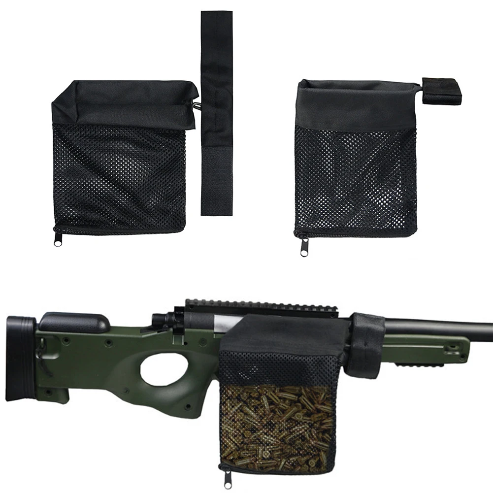 1Pcs Hunting Mesh Bag M4 Military Army Shooting Brass Mesh Bullet Gun Hunting Ar15 Catcher Wrap Catcher Tactica Trap Shell - view 2