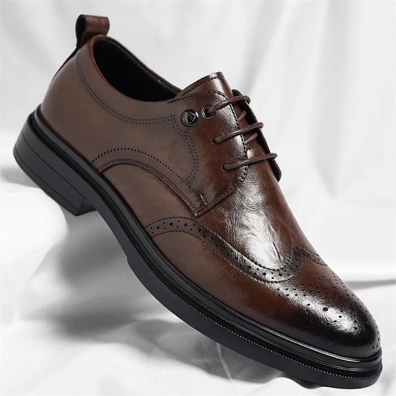 

Men's leather shoes, business formal leather shoes, color series, commuting, casual, office dress shoes