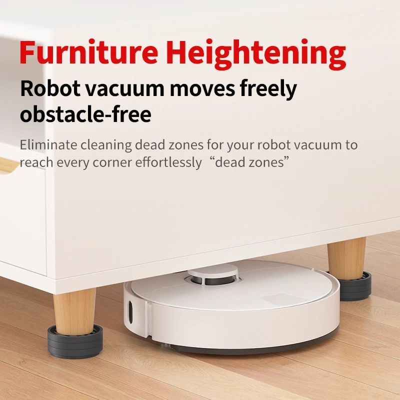 وسادات أثاث مستديرة سوداء اللون مضادة للانزلاق: مقاومة للاهتراء، مقاومة للخدش، زيادة/قطع/قابلة للتكديس - للأرائك والطاولات والكراسي #4