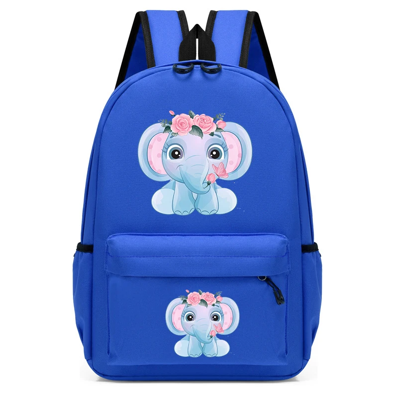 Mochila bonito dos desenhos animados para crianças, mochilas escolares na moda, elefante Kawaii Bookbag, mochila de viagem Anime, mochila de moda, nova