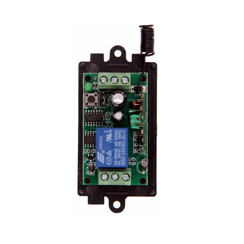 DC 9V 12V 24V 1 CH 1CH RF Wireless Remote Control LED Light Motor Pump Switch System Receiver,315/433 MHz