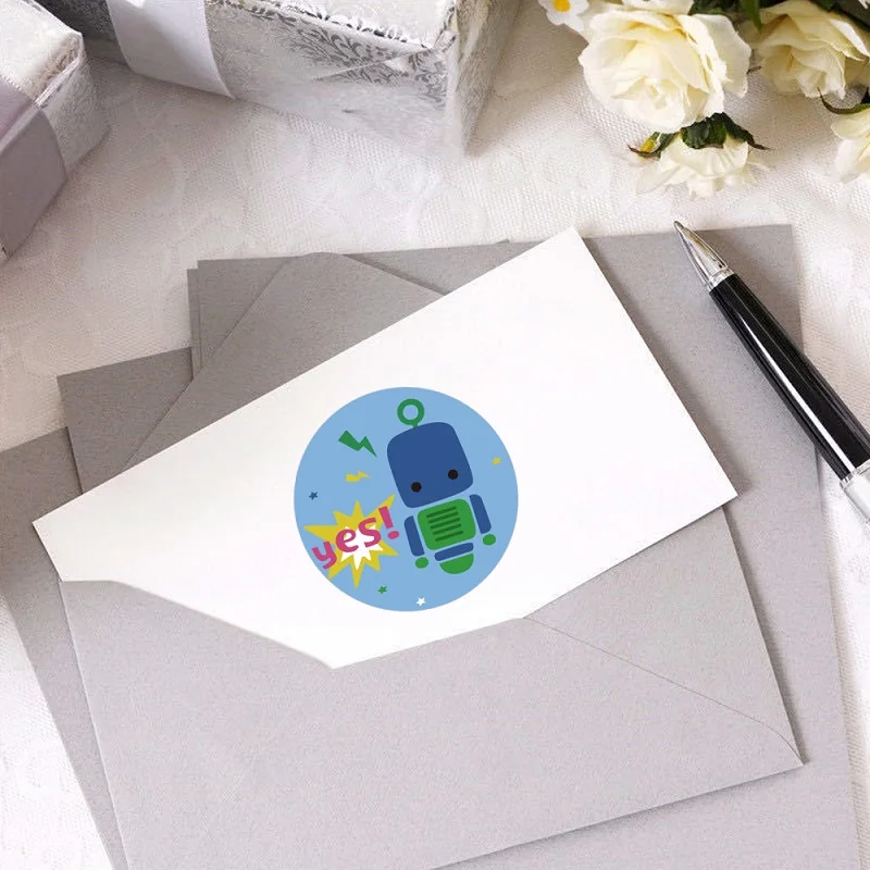 100-500PCS New Children's Stickers Cartoon Stickers for kids Packaging Stickers Photocard Decor Rolling Pack Stickers Roll