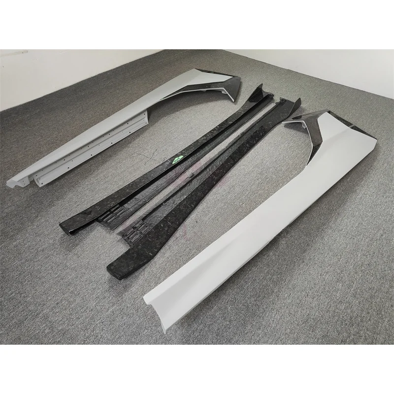 Style Semi Forged Carbon Fiber Side Skirt Body Kit Fit V12 Supercar 2011-2015 LP700 LP720 LP750