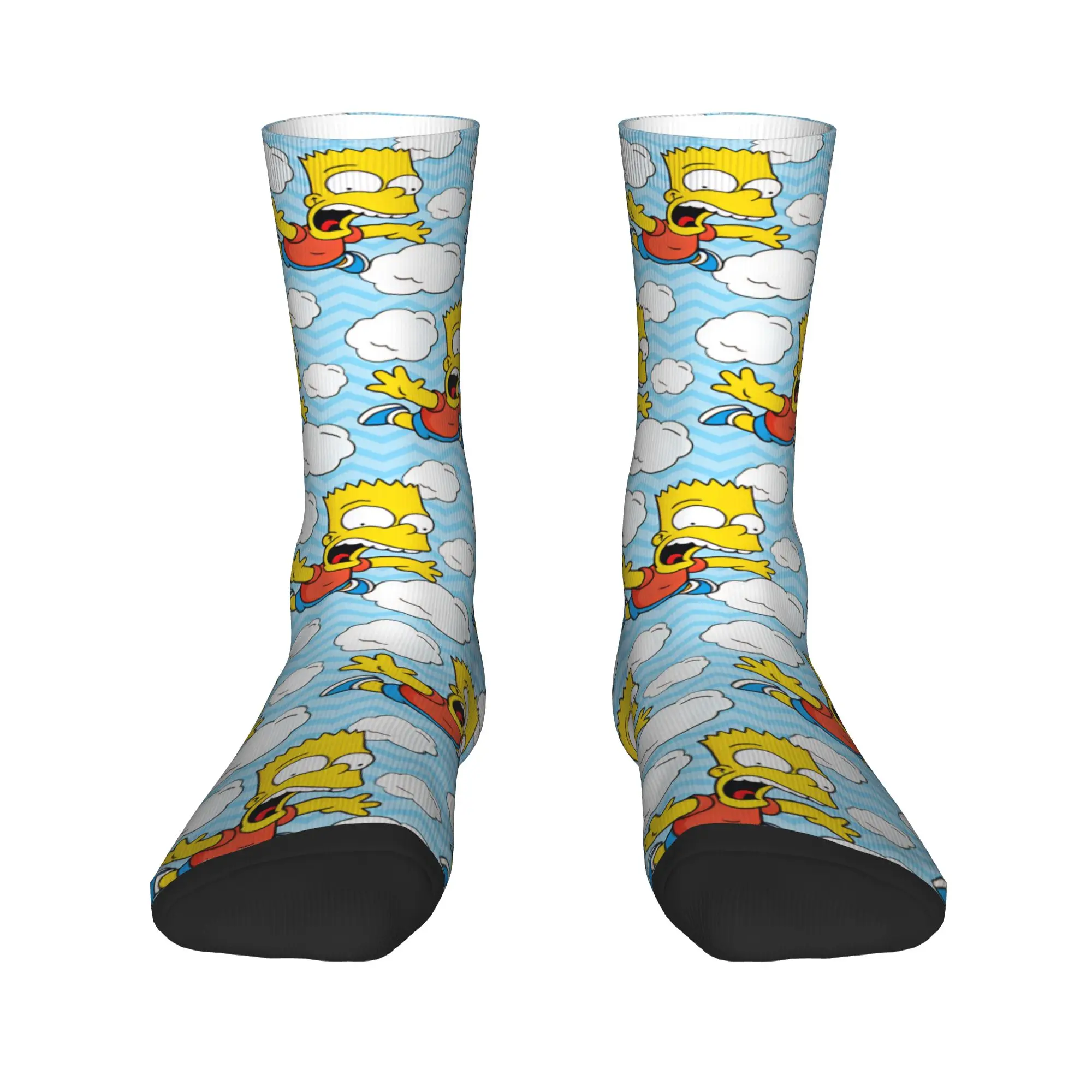 The S-simpsons  Stockings  Graphic Trendy Socks Autumn Non Slip Socks Men Skateboard Warm Soft Socks