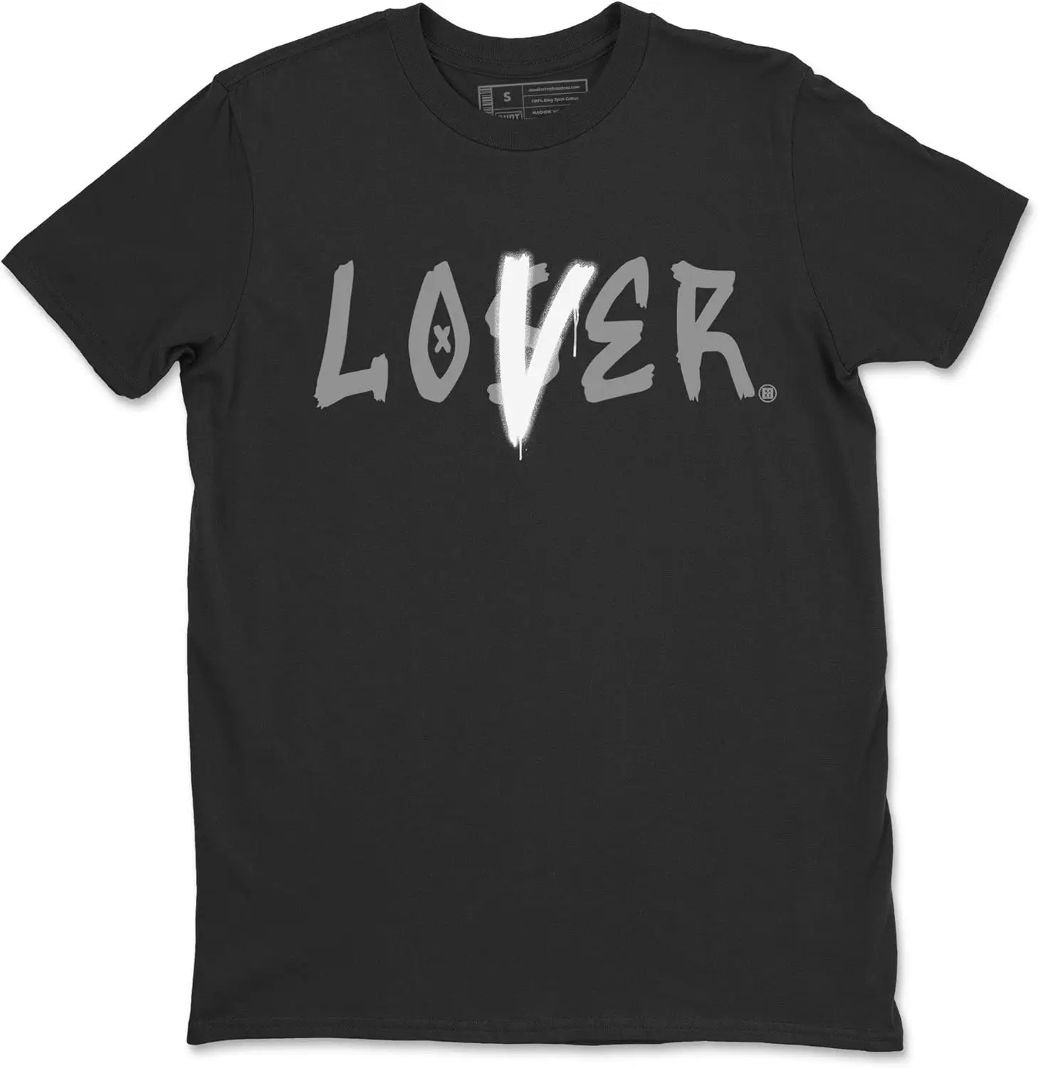 Loser Lover Design Printed 1 Light Smoke Grey Sneaker Matching T-Shirt