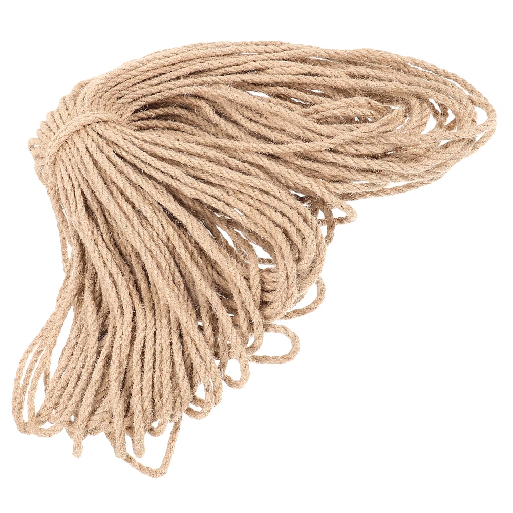 

Sisal Rope for Cat Scratching Post Khaki Sturdy Hemp DIY Cat Tree Replacement Parts Handmade Woven Garden Pet Supplies