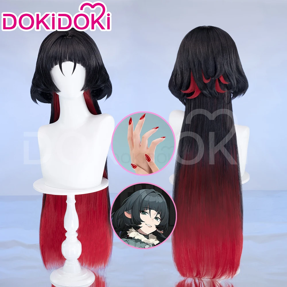 IN STOCK Jane Doe Wig Game Zenless Zone Zero Cosplay Wig DokiDoki Women 80cm Long Gradient Hair Jane Doe Nails FreeCap Halloween