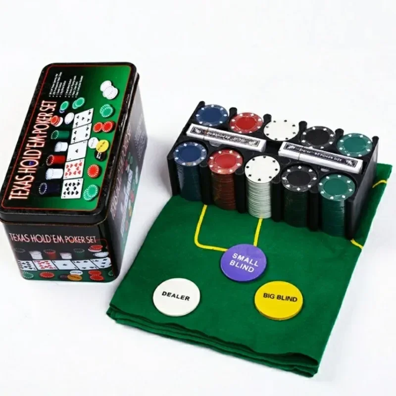 chip-holder-and-tin-storage-baccarat-gambling-game-texas-hold’em-portable-poker-game-set-hold’em-mat-chips-200pcs