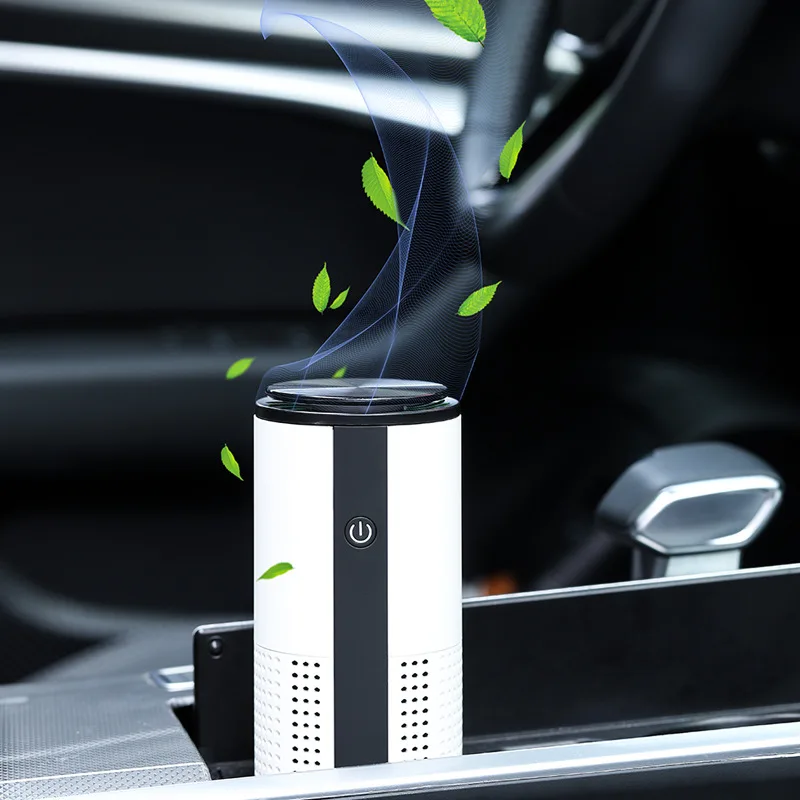 

U12 Car Air Purifier Electric Air Freshener USB Rechargeable Mini Air Purifier Hepa Vehicle Negative Ion Filter Ionizer for Home