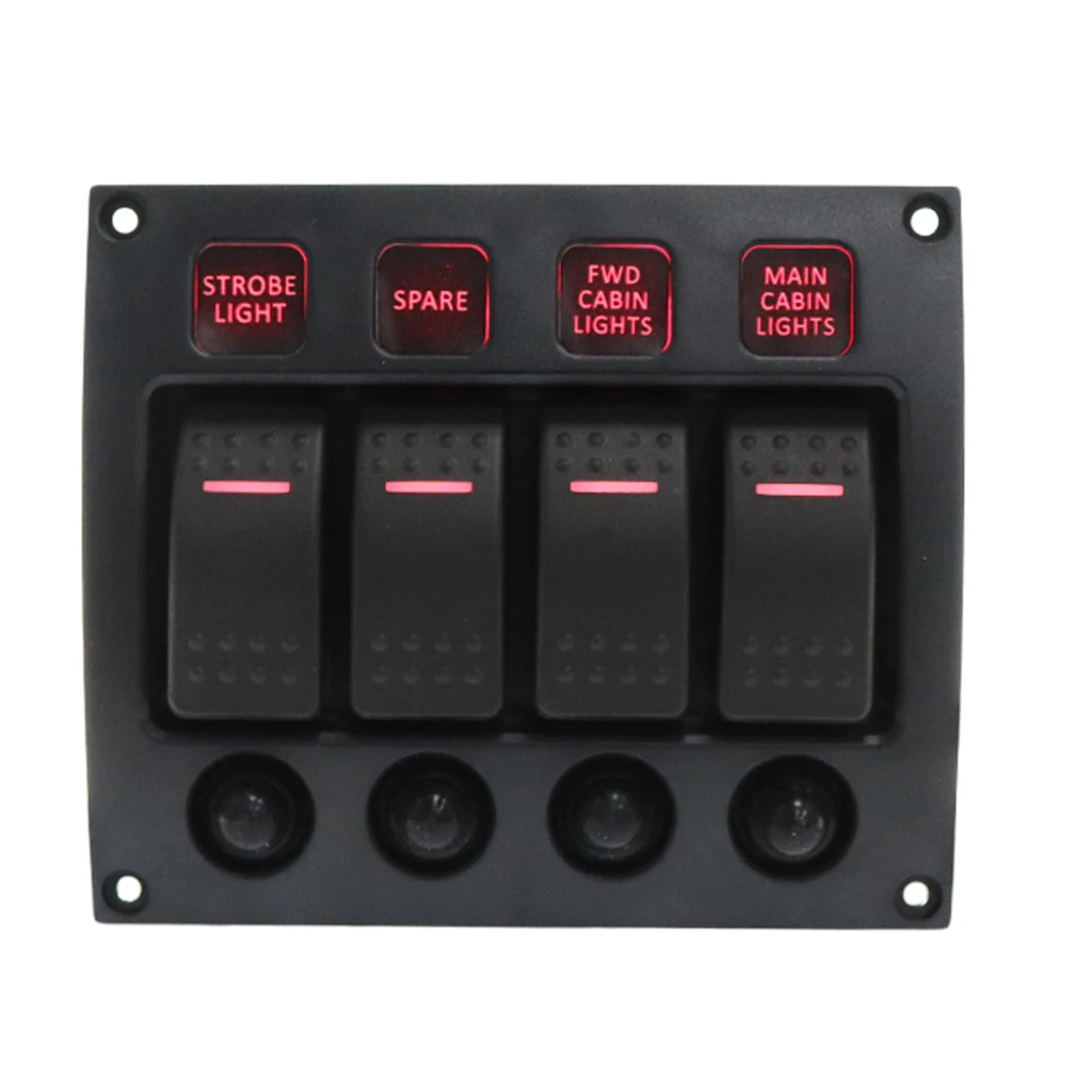 4 Gang Curved Waterpoof LED Panel With Backlight The Circuit Breaker