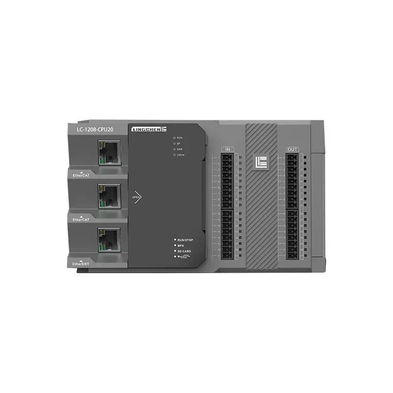 رائجة البيع وحدة تحكم منطقية قابلة للبرمجة EtherCAT EtherNet IO وحدة PLC1208-CPU20TN