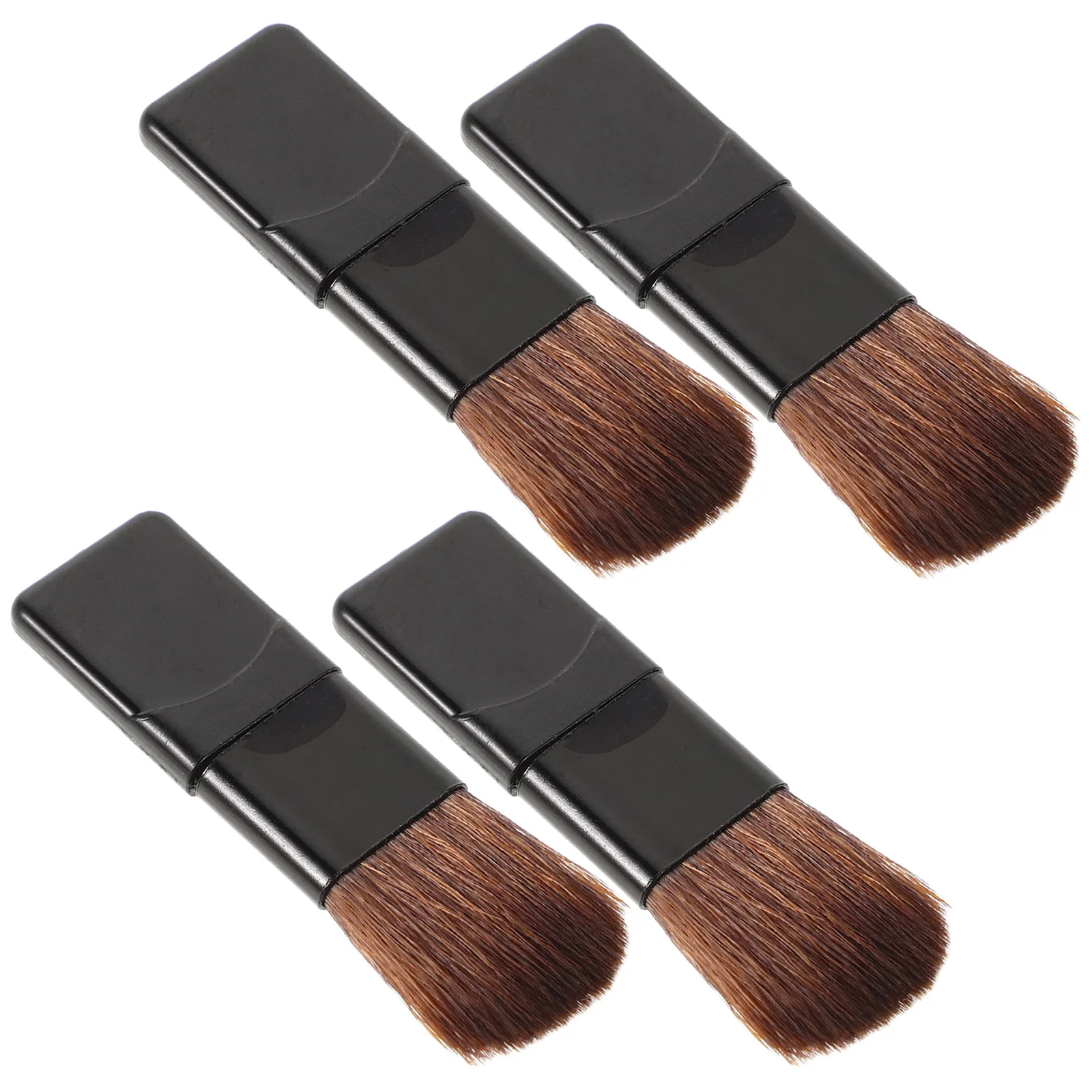 5-teiliges Make-up-Pinsel-Set aus weichen Fasern, kleines flaches Rouge, Mini-Foundation, tragbare Reise-Applikatoren, Präzisions-Gesichtskontur