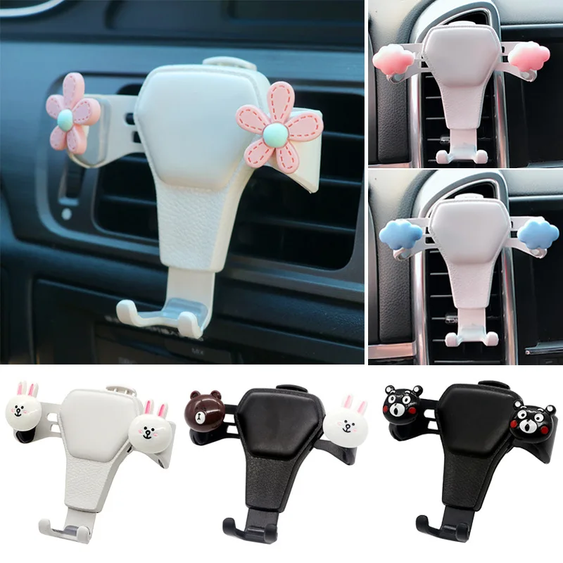 Gravity Car Holder ForPhone Air Vent Clip MountMobile Cell StandSmartphone Gps SupportFor IPhone 13 12 XiaomiSamsung