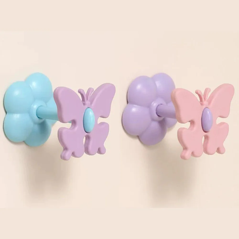 Adhesive Back Butterfly Cable Organizer Multi Slot Easy Press Desk Wire Clip Cute Tidy Storage Phone Cable Holder Bedroom Wall