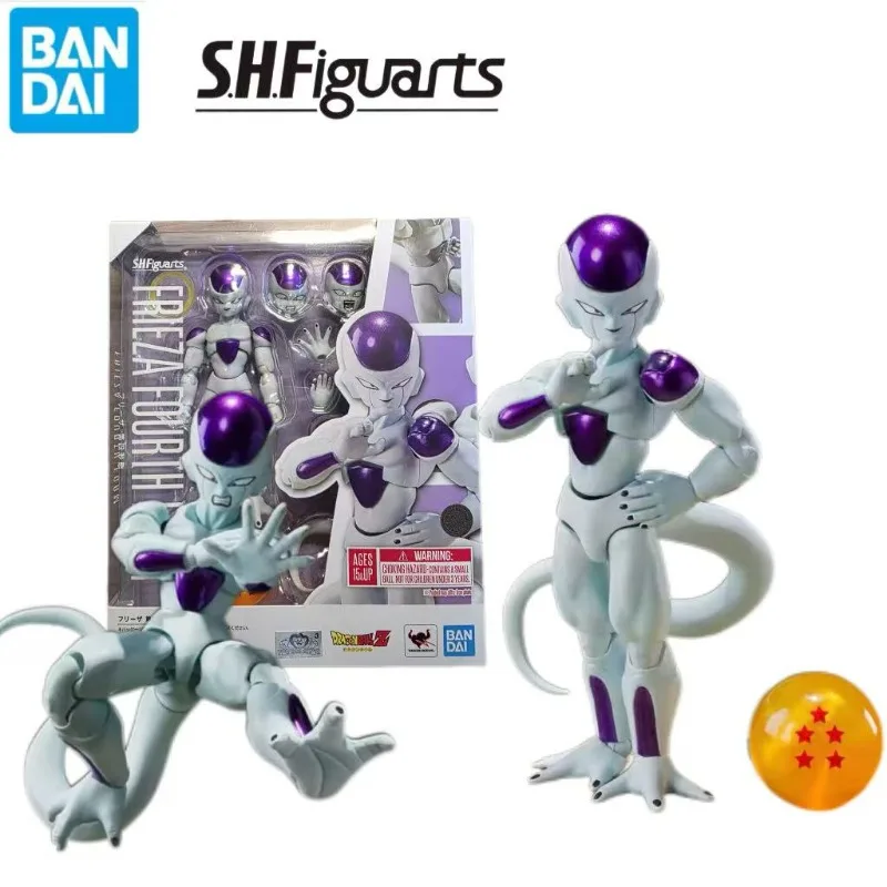 

В наличии: Оригинальный сборный набор Bandai Dragon Ball Z SHF Фриза в четвертой форме, коллекционная аниме-фигурка, готовая модель, игрушки, подарки