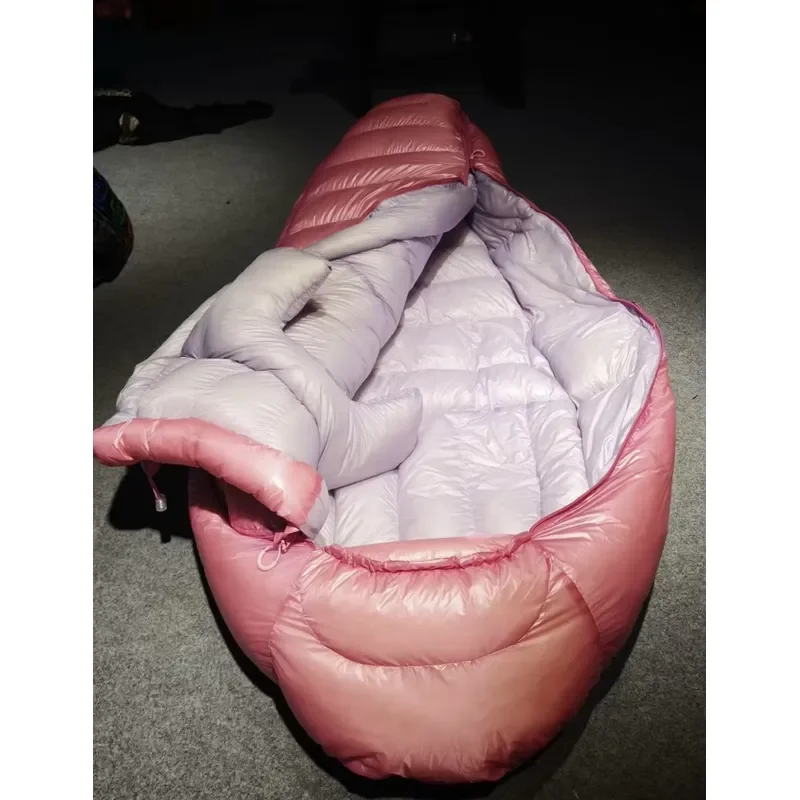 OEM Custom 850FP Duck Down Sleeping Bag Ultralight Convertible Sleeping Bag Outdoor Camping Backpacking Sleeping Bag