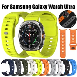 Cinturino in silicone morbido per Samsung Galaxy Watch Ultra 47mm cinturino sportivo da donna per Samsung Watch 7 Ultra 47mm cinturino braccialetto